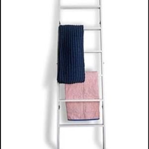 White wood blanket ladder